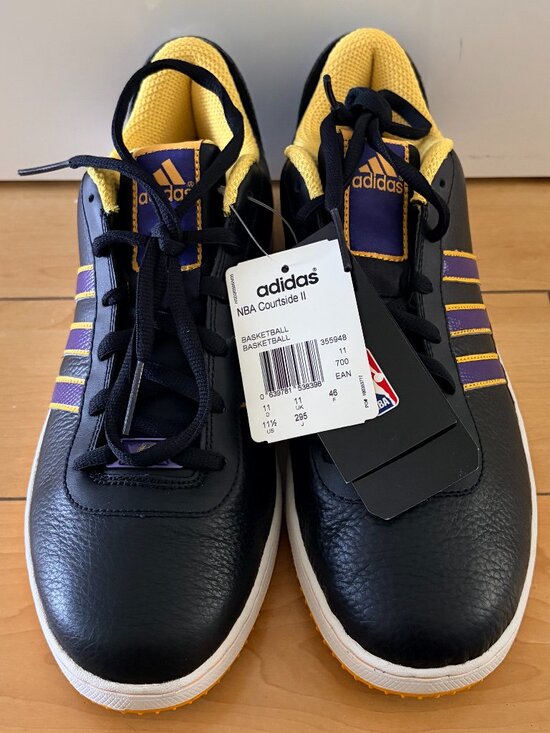 Adidas NBA Lakers Courtside II Men\'s Shoes, US size 11.5 NEW main image 13